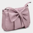 Women'sLilac Polyurethane Handbag, , small