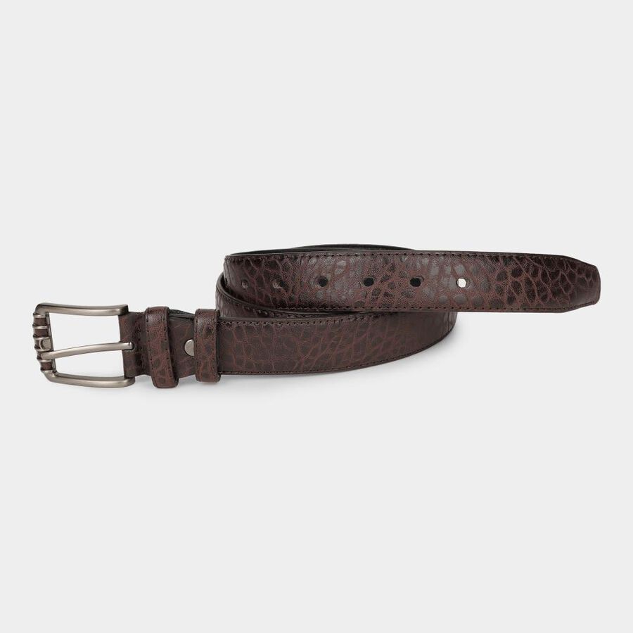 Brown Pu Casual Belt, , large image number null