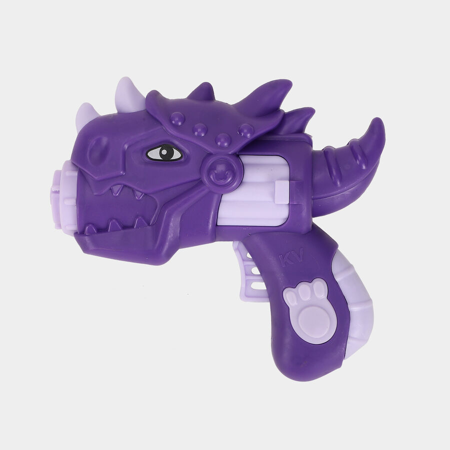 Kid's Dino Gyro UFO Gun with Rotating Flashing Lights, , large