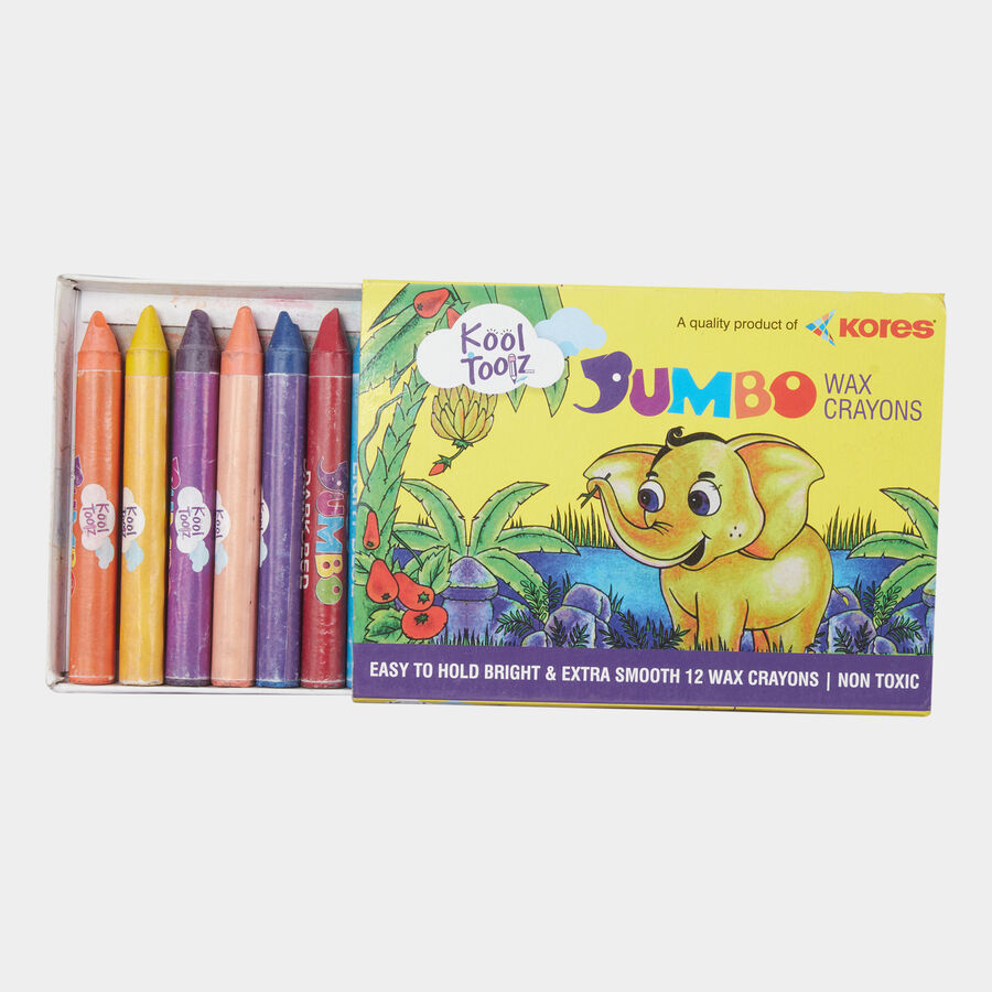 Wax Crayons 12 Shades, , large image number null