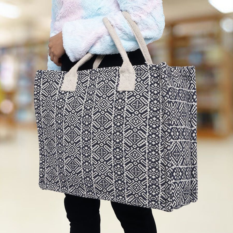 Black Fabric-Polyester Bag, , large