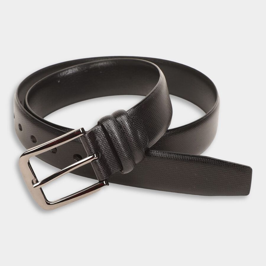 Men's Black Polyurethane Casual Belt, , large image number null