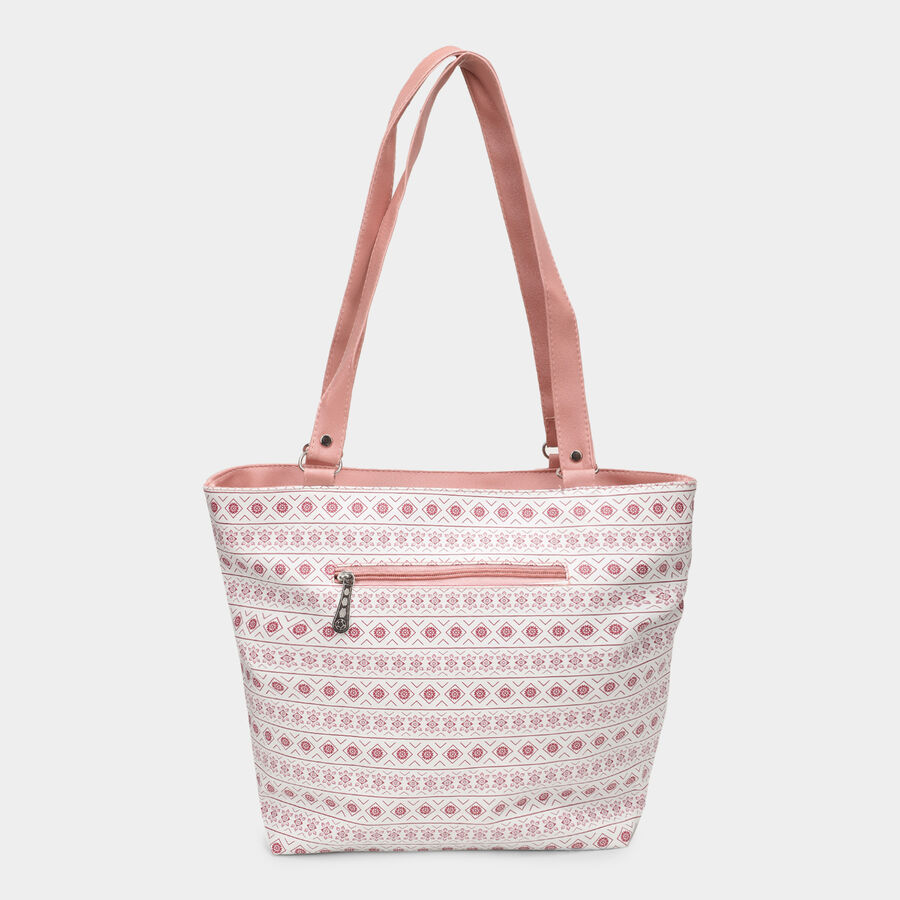 Pink Printed Hand Bag, , large image number null