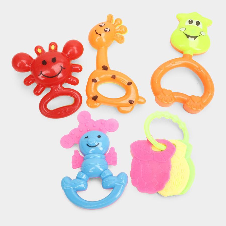 Baby Rattles, Set of 5(Colour/Design May Vary), , large image number null