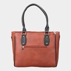 Women's Tan Polyurethane Tote Bag, , small image number null