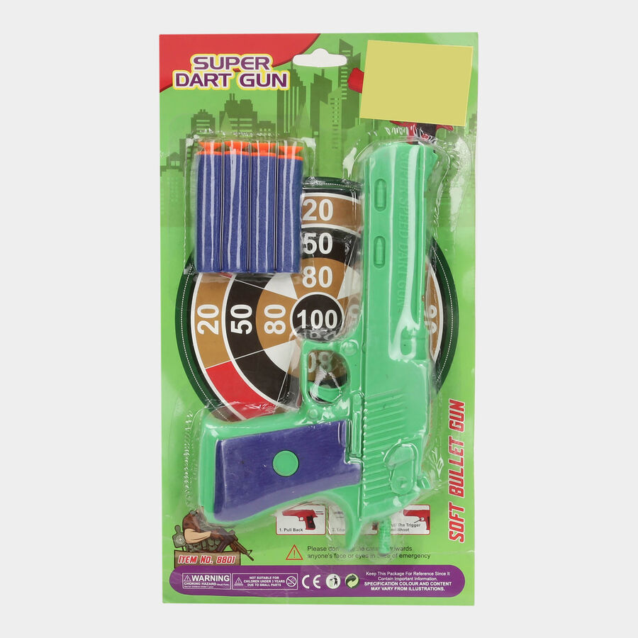 Kid's Toy Gun With 3 Darts, , large image number null