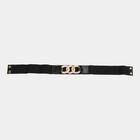 Women's Black Polyurethane Belt, , small image number null
