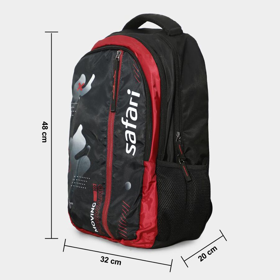 Black Backpack with Laptop Sleeve, 30 L (Approx), , large image number null