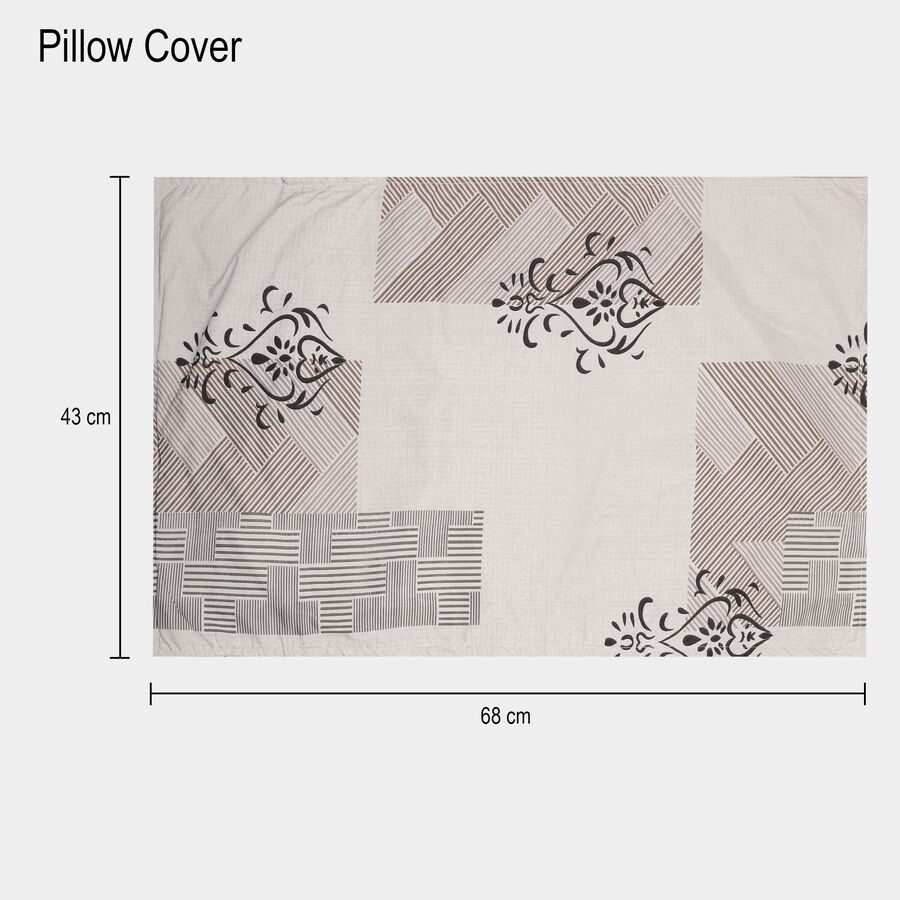 120 GSM White Microfiber Double Bedsheet, , large image number null