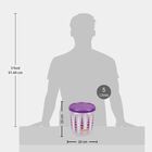 एयर-टाइट प्लास्टिक कंटेनर, 4 का सेट, 750 ml, 2 L, 5 L, 7.5 L, , small image number null