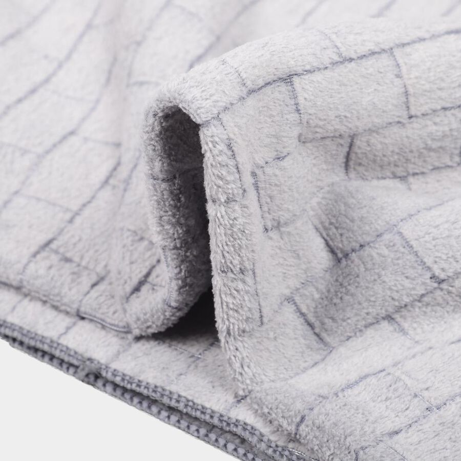200 GSM Grey Microfiber Bath Towel, , large
