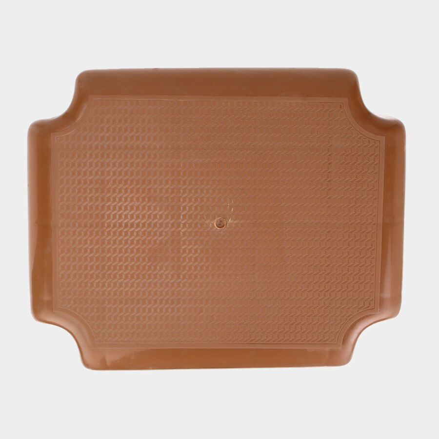 Brown Plastic Bath Stool, , large image number null