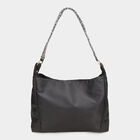 Women's Black Polyurethane Hand Bag, , small image number null