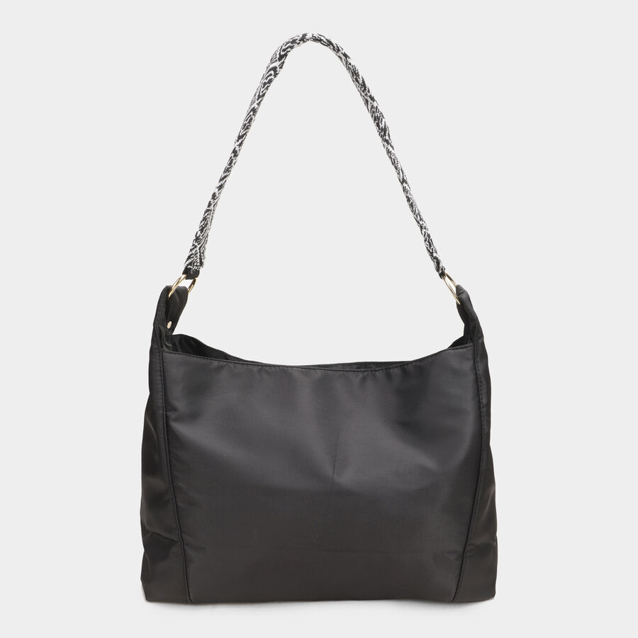 Women's Black Polyurethane Hand Bag, , large image number null