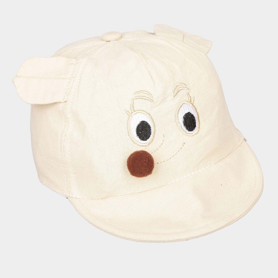Kids' Off-white Nylon Cap, , large image number null