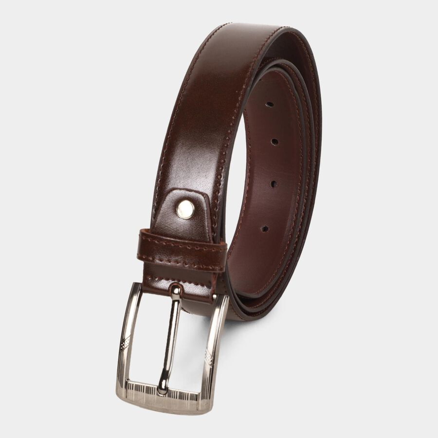 Men's Brown Polyurethane Formal Belt, , large image number null