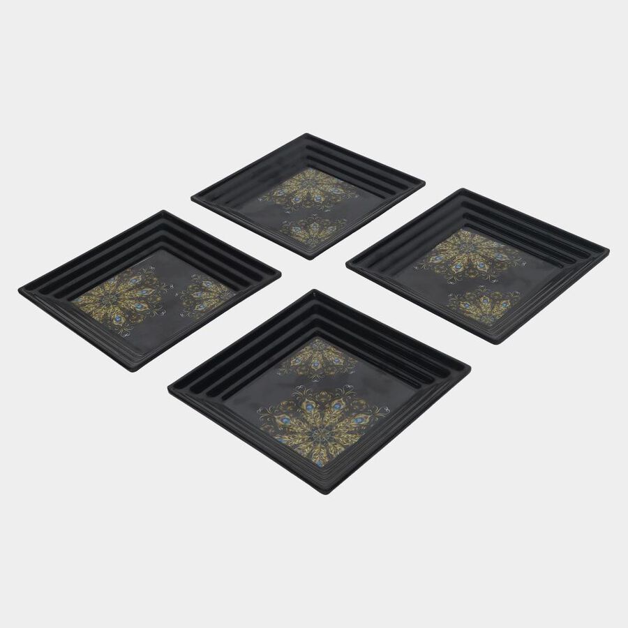Melamine Snack Plate, Set of 4, , large image number null