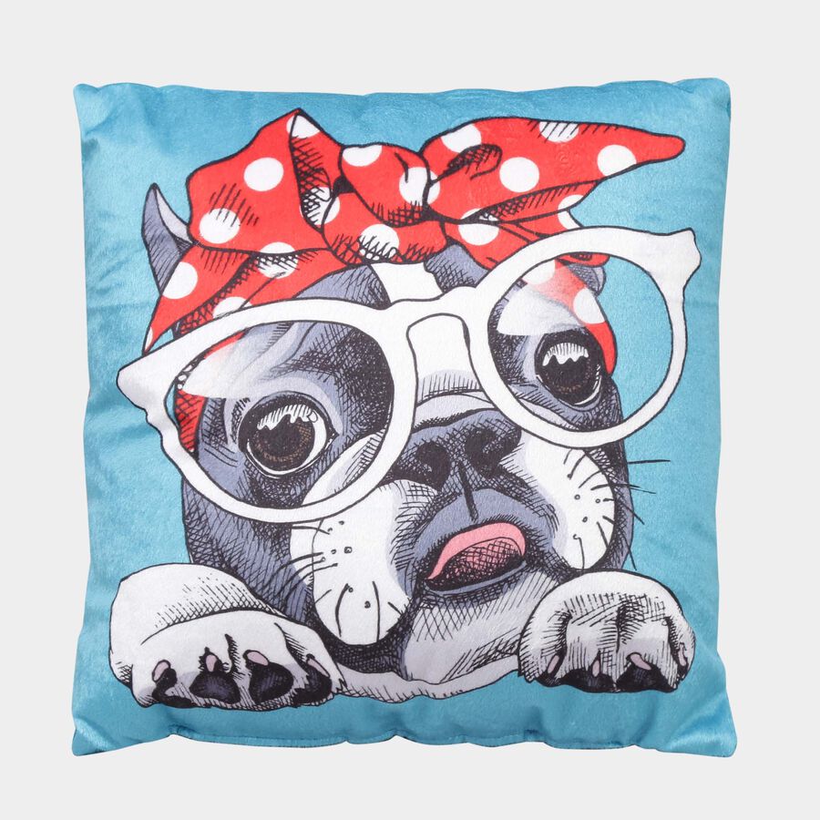 Blue Microfiber Cushion, , large image number null