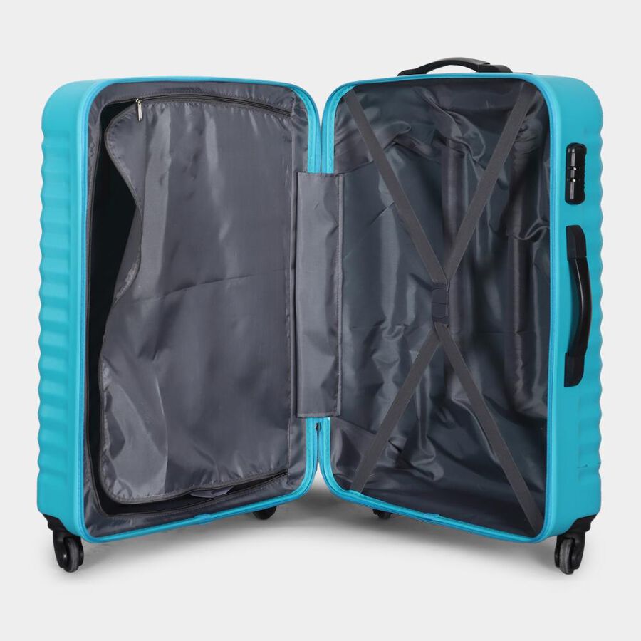 4-Wheel Light Blue Polypropylene Hard Case Trolley, Small + Medium + Large, , large image number null