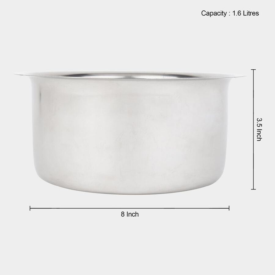 1.6 L Stainless Steel Patila, , large image number null