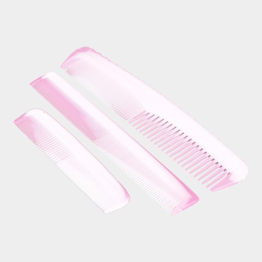 Plastic Hair Comb, Set of 3, , large image number null
