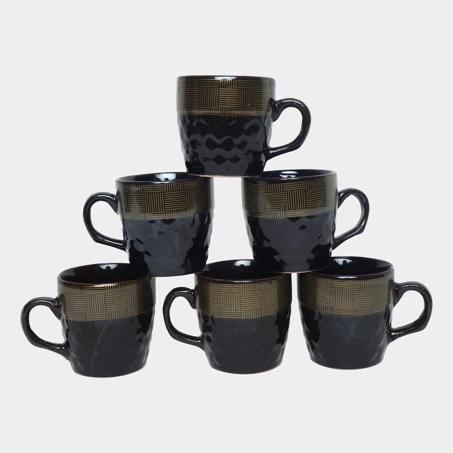 120 ml Stoneware Mug, Set of 6, , large image number null