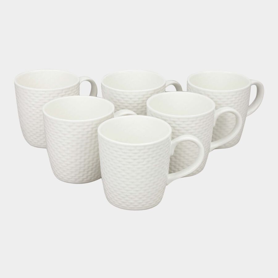 200 ml Bone China Mug Set of 6, , large image number null