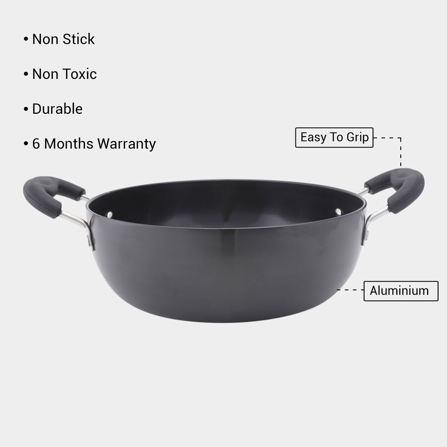 Hard Anodized Non Stick Kadhai - 22cm (2.5L), , large image number null