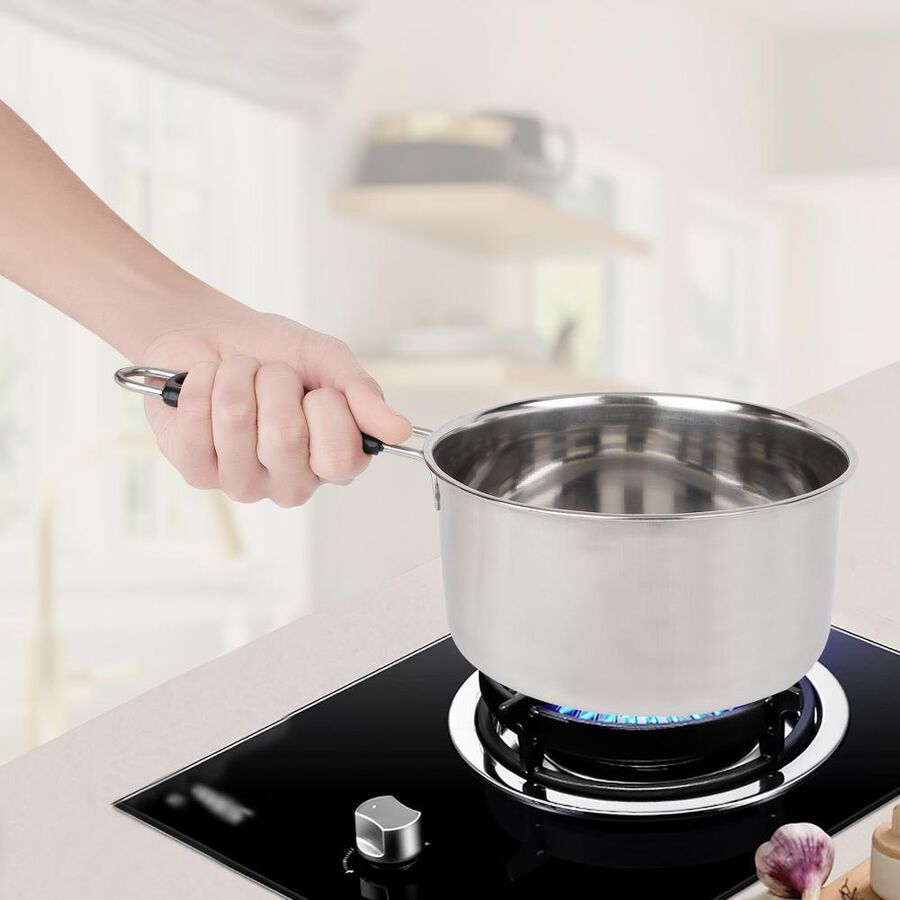 1.l L Stainless Steel Sauce Pan, Induction Compatible, , large image number null