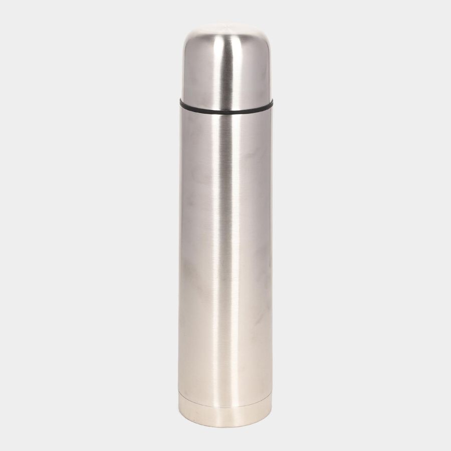 1 L Thermosteel Vacuum Insulated Double Walled Flask with Drinking Cup Lid | 24 Hours Hot and Cold Water Bottle, , large image number null