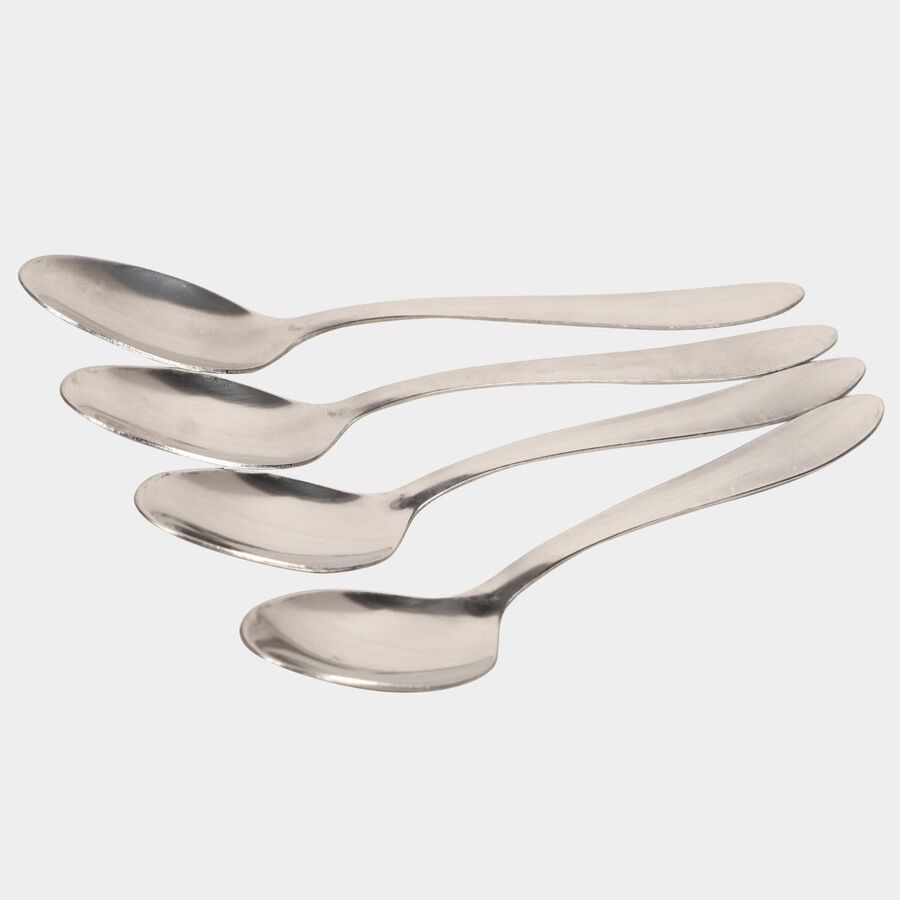 Steel Baby Spoon, Set of 4, , large image number null