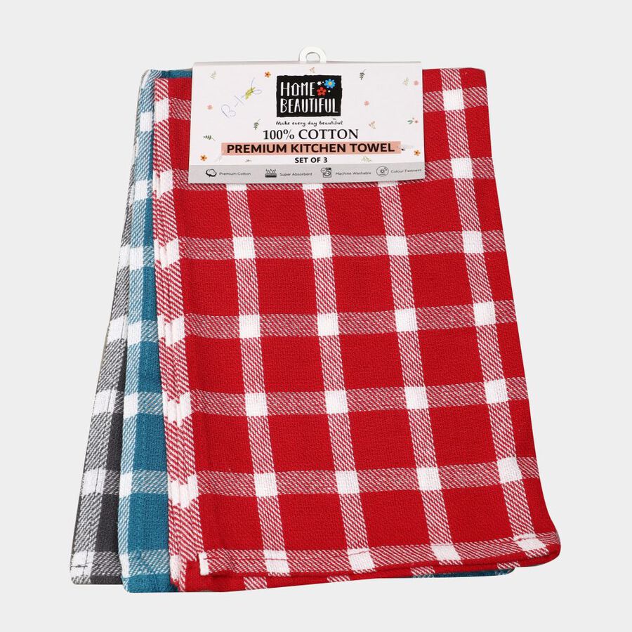 Cotton Kitchen Napkin Set of 3, , large