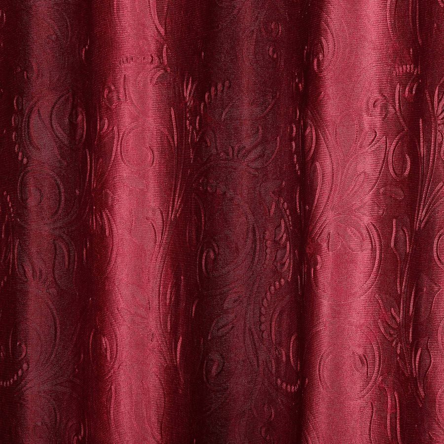 7ft. Maroon Microfiber Door Curtain, , large image number null