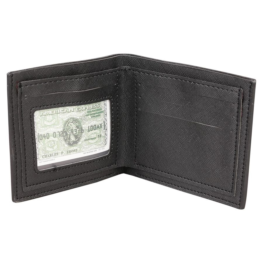 Men's Black Polyurethane Wallet, , large image number null