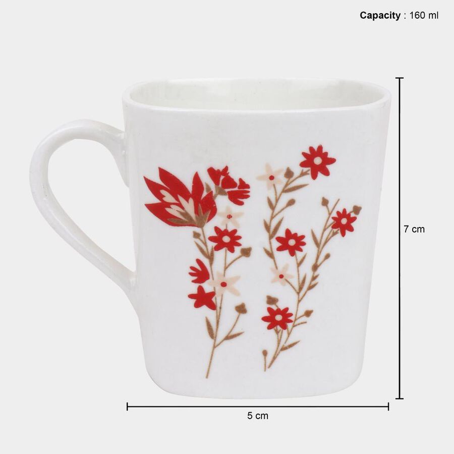 160 मिली बोन चाइना मग, 6 का सेट, , large image number null