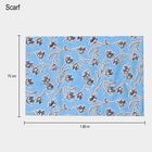 Women's Blue Viscose Scarf, , small image number null