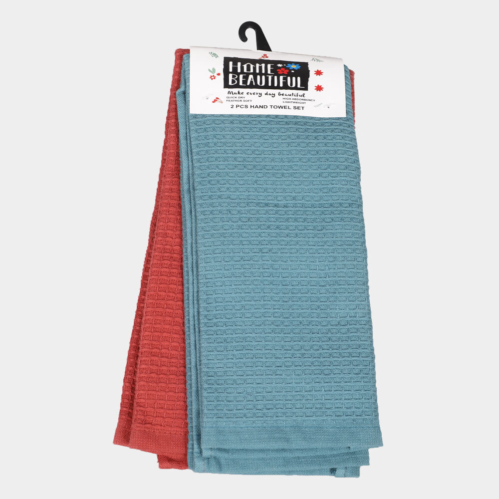 Home Beautiful                         300 GSM Cotton Hand Towel Set of 2