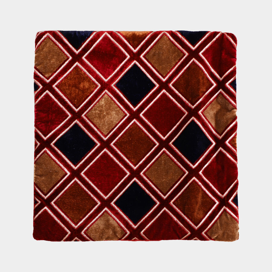 Brown Polyester Cushion Cover, , large image number null