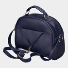 Women Plain Blue Sling Bag, , small image number null