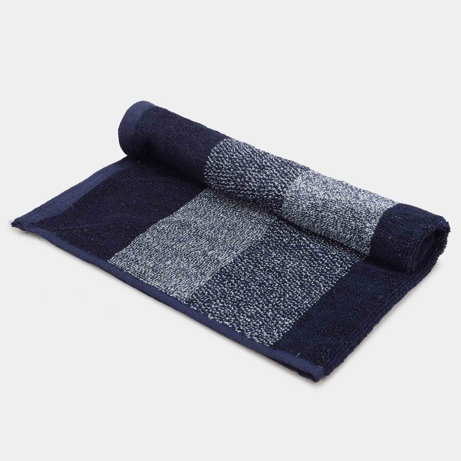400 GSM Blue Cotton Hand Towel, , large