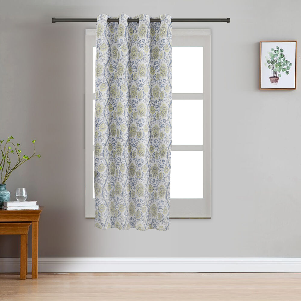Home Beautiful                         5 ft. Light Blue Polyester Curtain