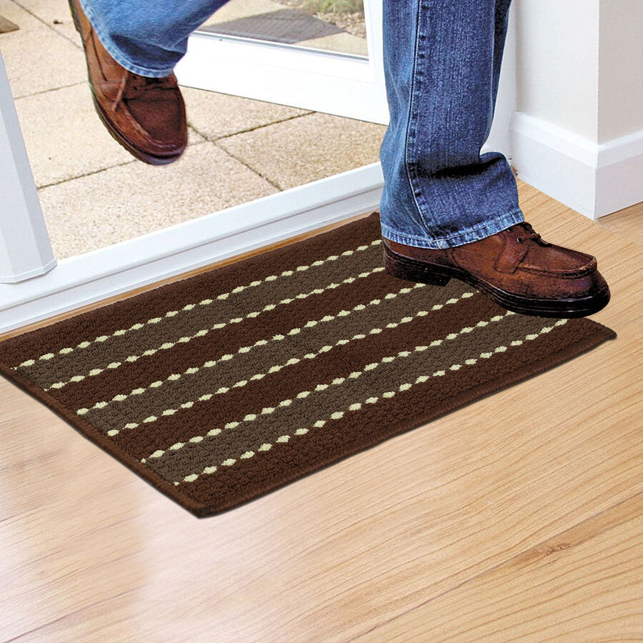 Anti-Skid Brown Polypropylene Door Mat, , large image number null