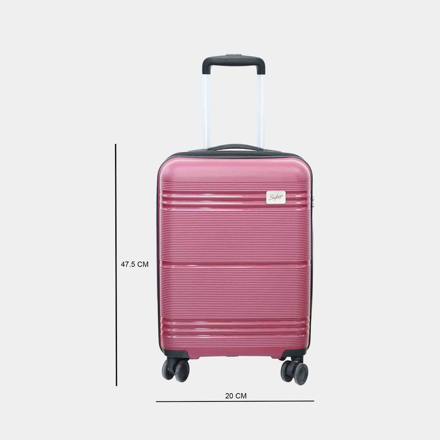 8-Wheel Maroon PVC Matee Hard Case Trolley, Small, , large image number null
