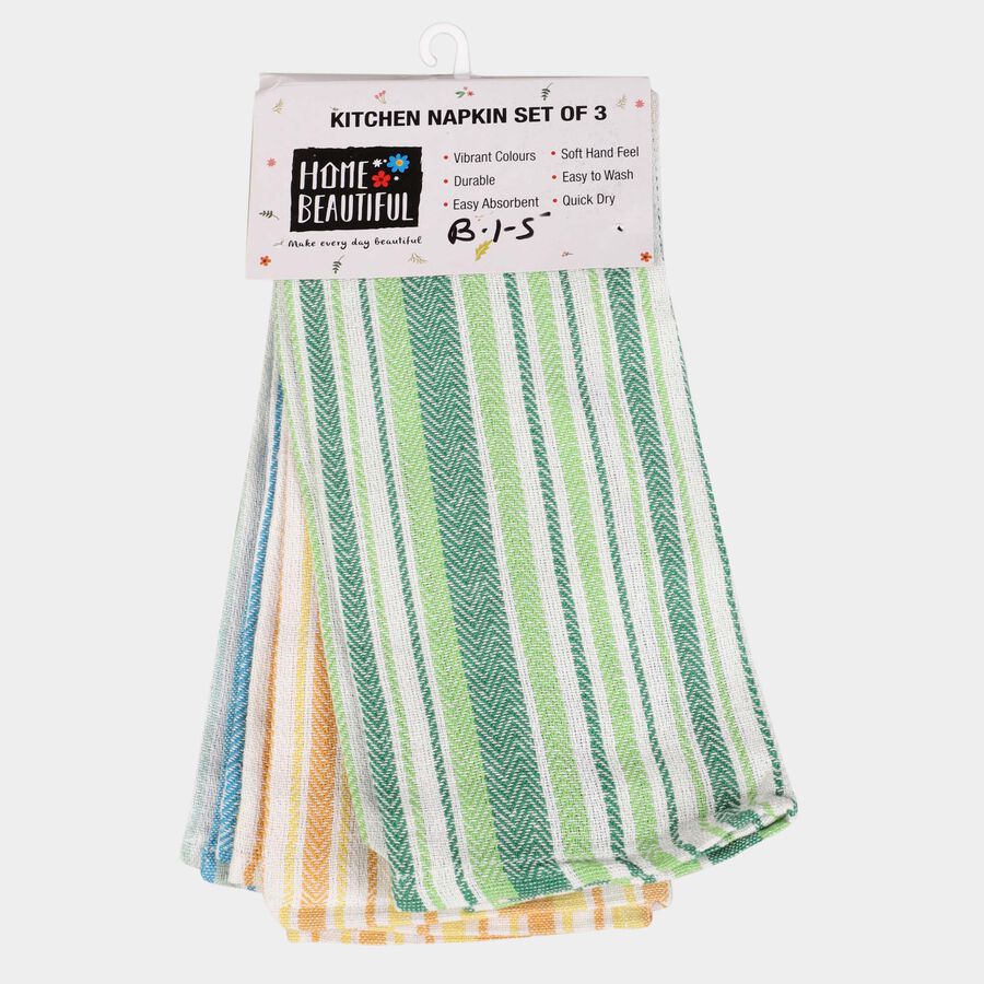 Cotton Kitchen Napkin Set of 3, , large image number null
