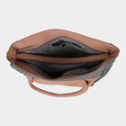 Women's Peach Polyurethane Tote Bag, , small
