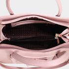 Women's Peach Polyurethane Tote Bag, , small