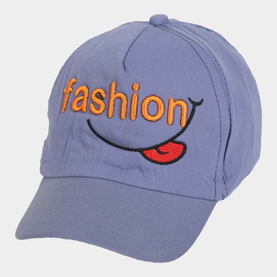 Kids' Blue Canvas Cap, , large image number null