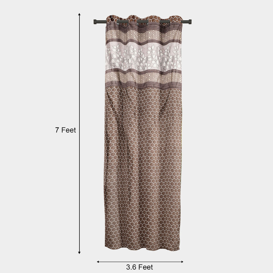 7 ft. Brown Polyester Curtain, , large image number null