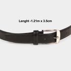 Men's Black Polyurethane Formal Belt, , small image number null