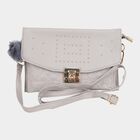 Women's Polyurethane Zipper Sling Bag, , small image number null